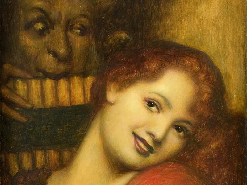 1881-Adolf Frey-Moock - Il satiro e la bella